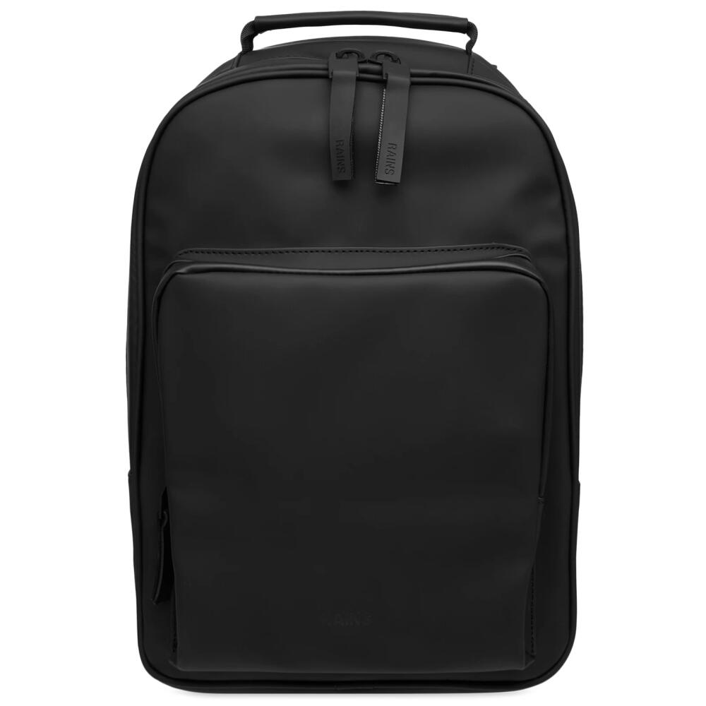 RAINS Men's Book Daypack in Black Cover