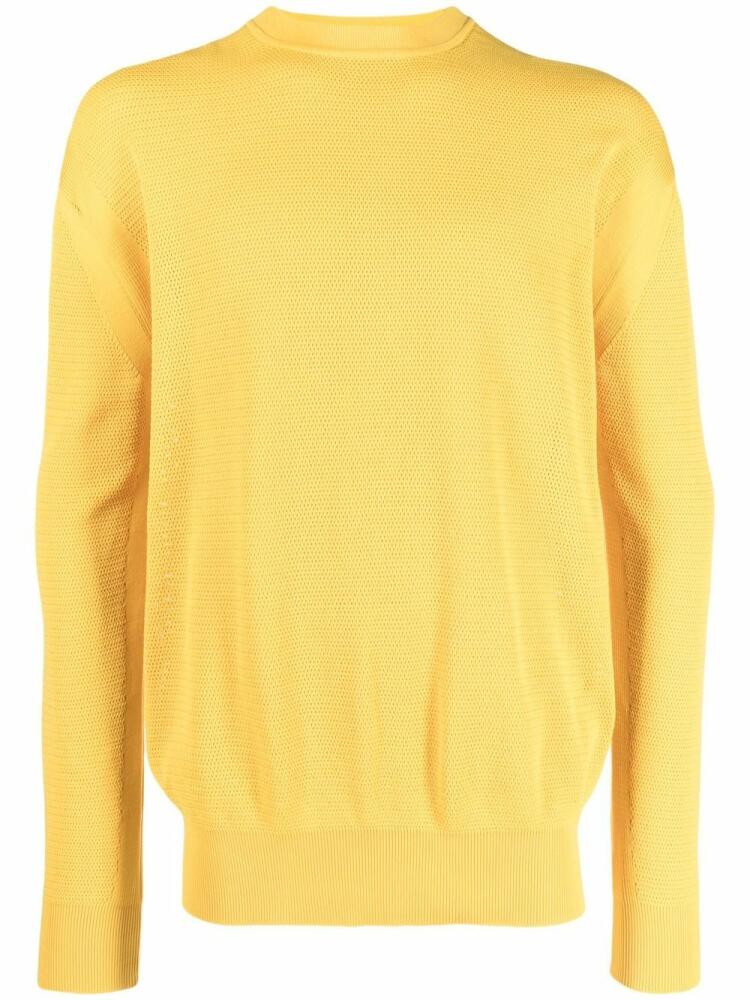 There Was One long-sleeve crew-neck jumper - Yellow Cover