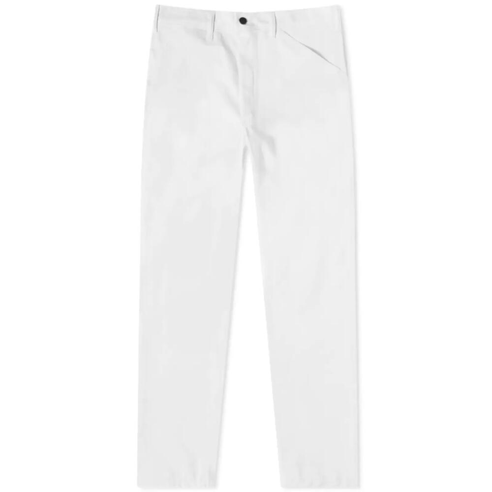 Stan Ray Men's Slim 80s Painter Pant in White Pfd Cover