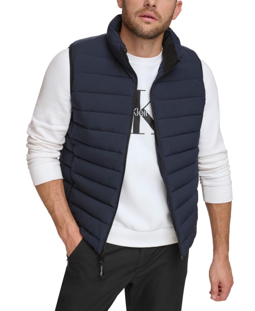 Calvin Klein Men's Stretch Puffer Vest - Navy Cover