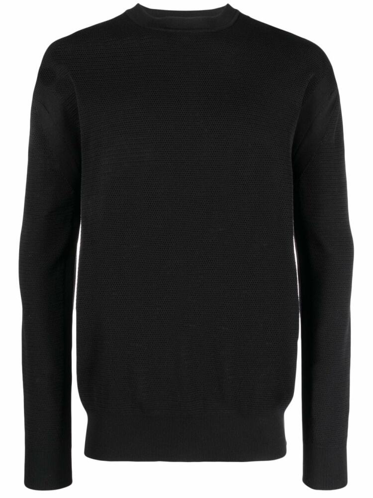 There Was One long-sleeve crew-neck jumper - Black Cover