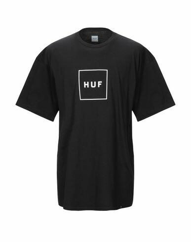 Huf Man T-shirt Black Cotton Cover