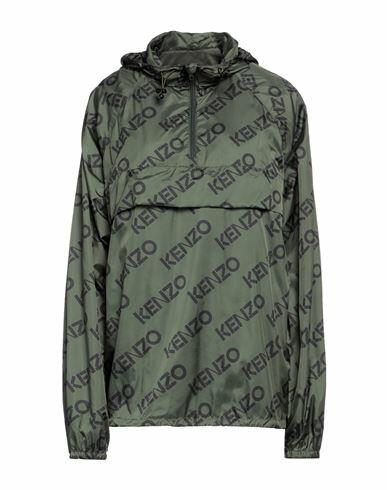 Kenzo Woman Jacket Military green Polyamide Cover