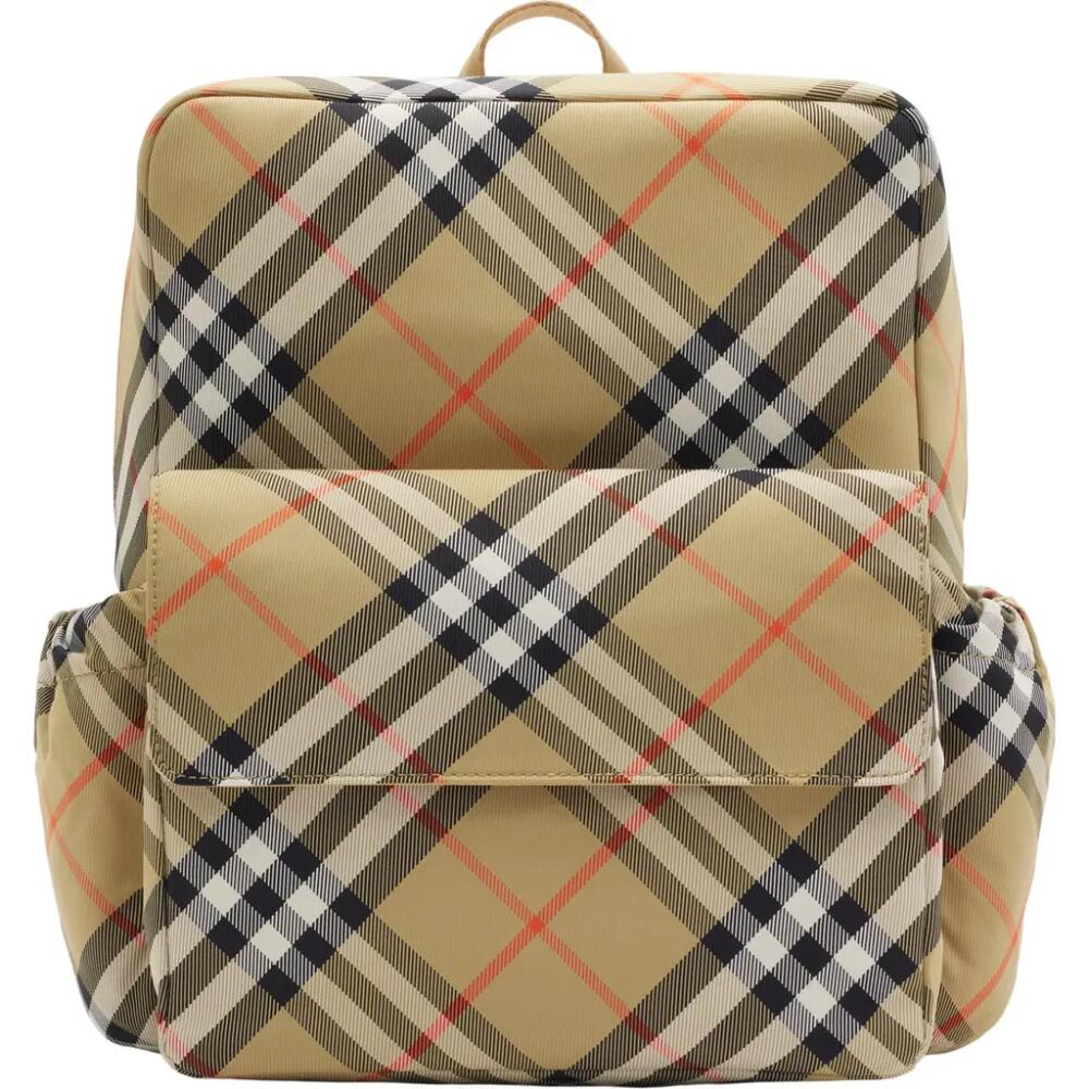 burberry Check Nylon Backpack in Sand Cover