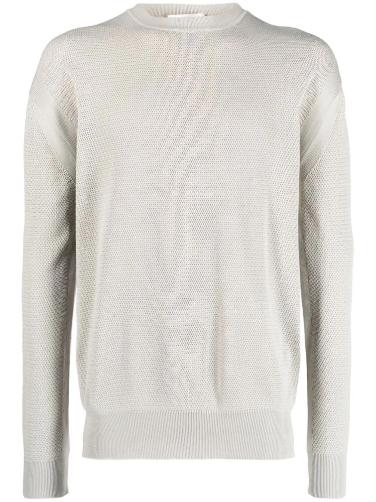 There Was One long-sleeve crew-neck jumper - Neutrals Cover