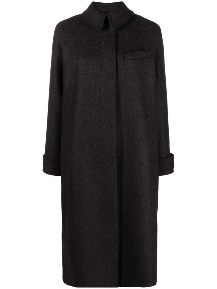 Claudie Pierlot Gustave single-breasted maxi coat - Grey Cover