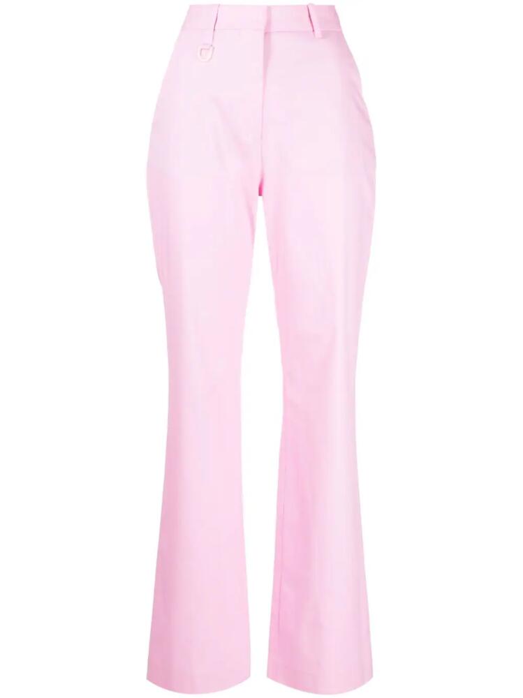 Vivetta high-waisted flared-leg trousers - Pink Cover