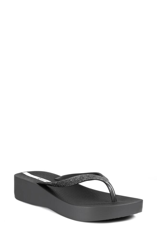 Ipanema Ipa Glitter Wedge Flip Flop in Black Cover