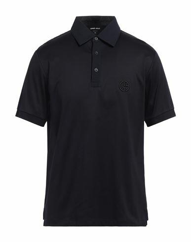 Giorgio Armani Man Polo shirt Midnight blue Cotton Cover