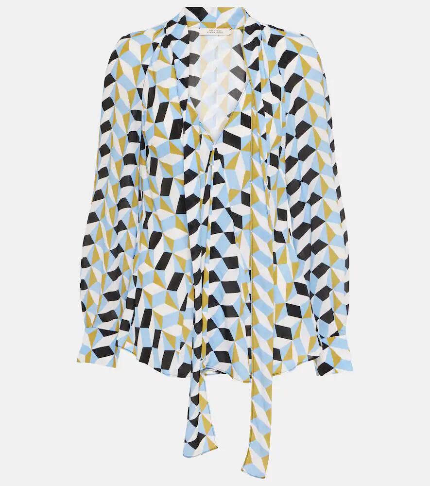 Dorothee Schumacher Printed tie-detail top Cover