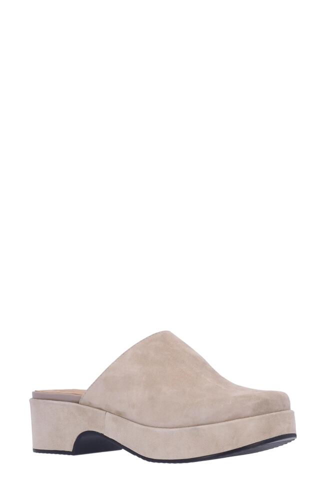 L'Amour des Pieds Galana Platform Mule in Taupe Cover