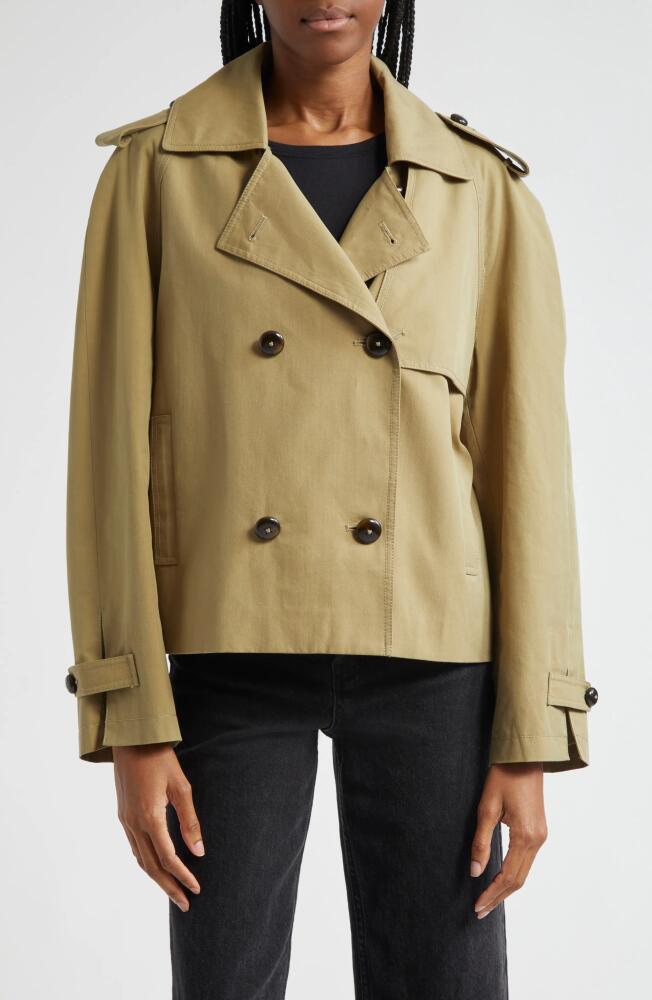 FARM Rio Trench Jacket in Green Cover