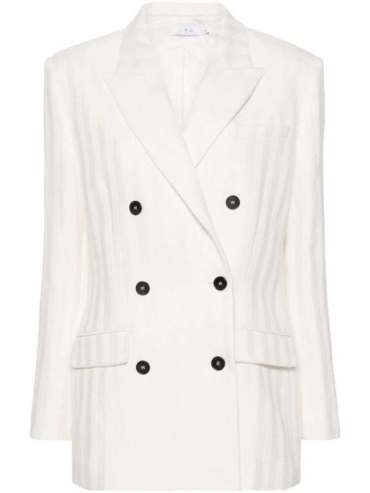 IRO double-breasted striped blazer - White Cover