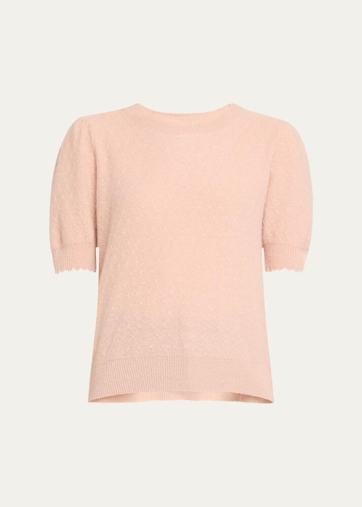 FRAME Cashmere Puff-Sleeve Sweater Cover