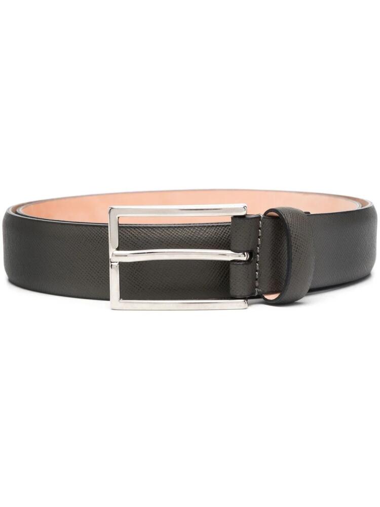 D4.0 buckle-fastening leather belt - Grey Cover