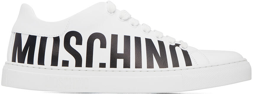 Moschino White Printed Sneakers Cover