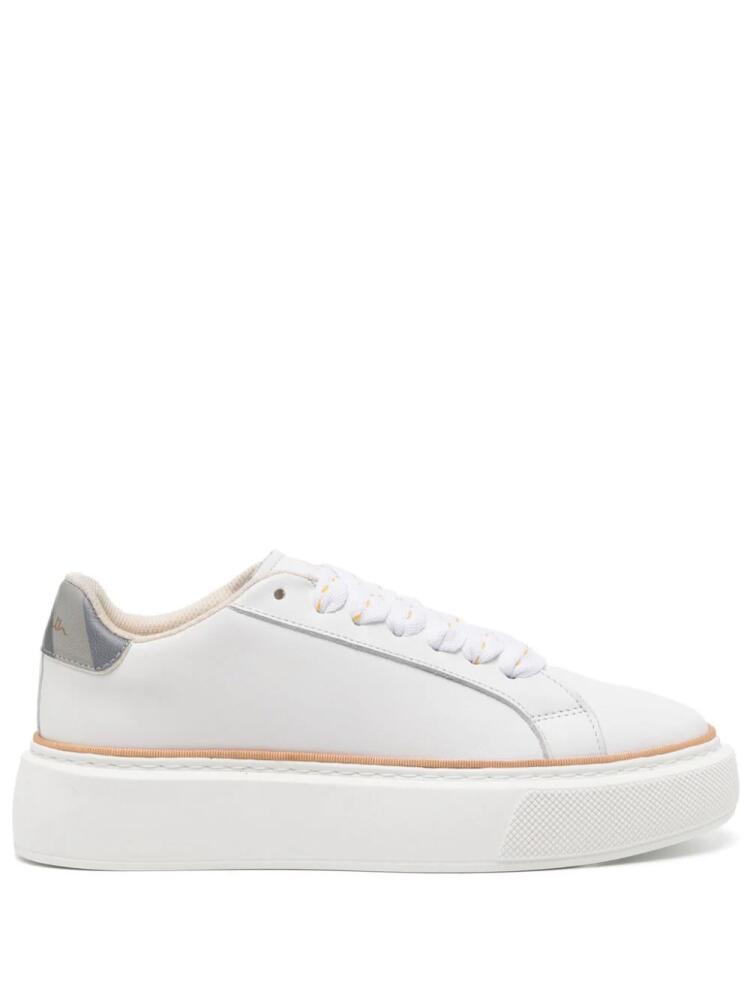 Paul Smith Guppu leather flatform sneakers - White Cover