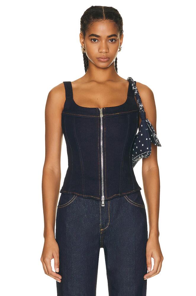 EB Denim Rainy Corset in Denim-Dark Cover