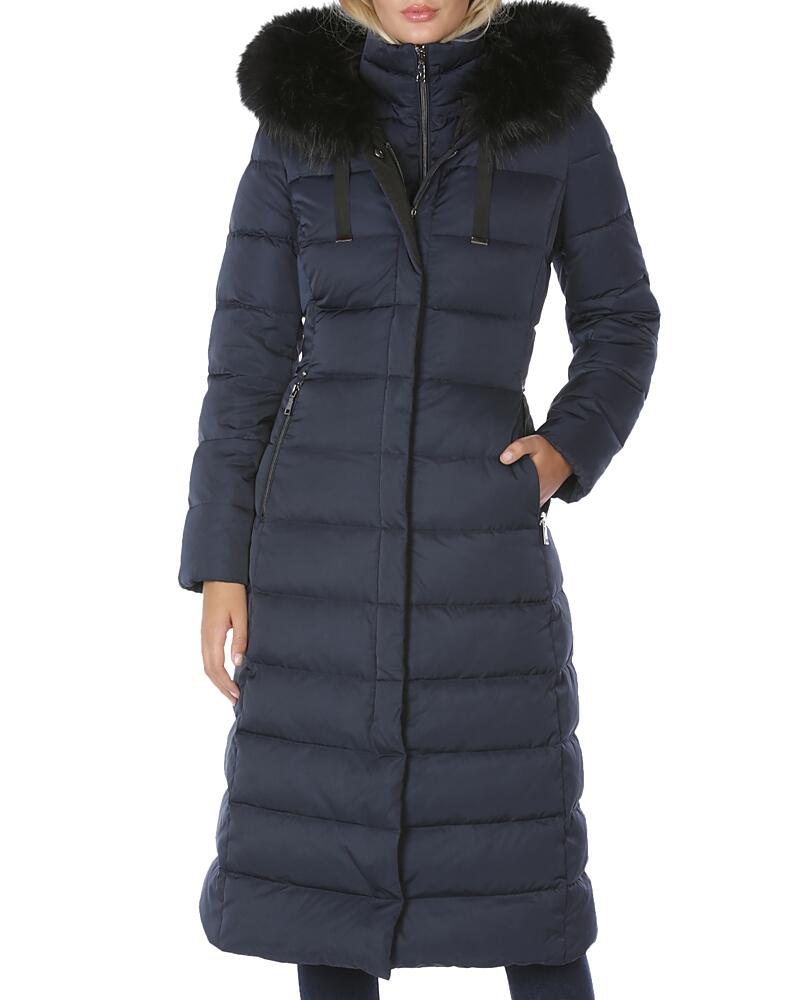 T Tahari Nelly Faux Fur Trim Hooded Puffer Coat Cover