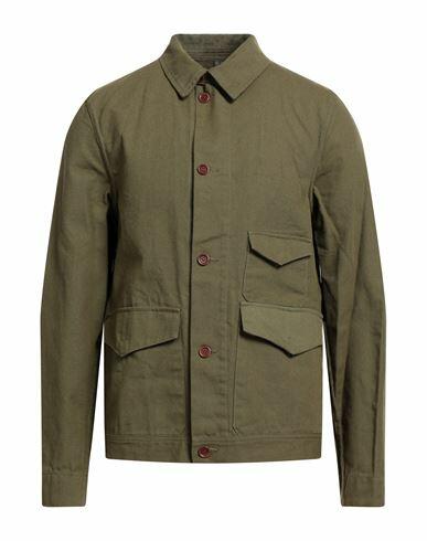 Vintage De Luxe Man Jacket Military green Cotton Cover