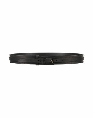 Eleventy Woman Belt Black Leather Cover