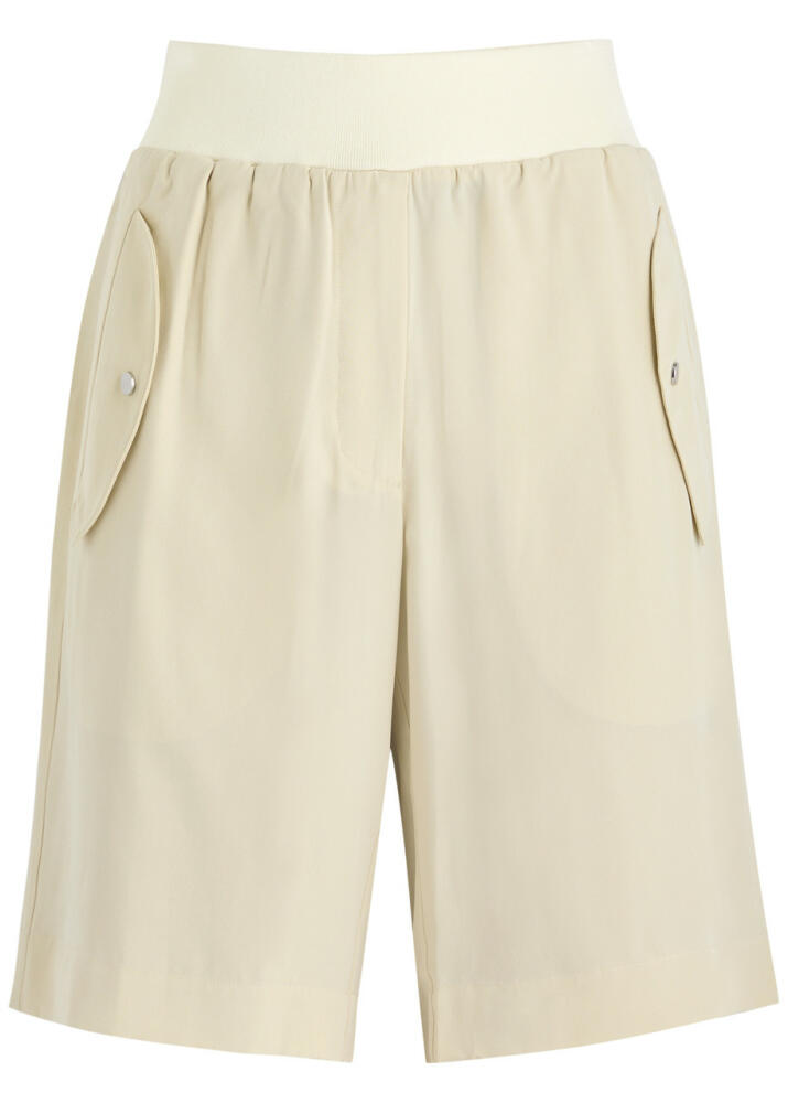 Helmut Lang Silk Shorts - Cream Cover