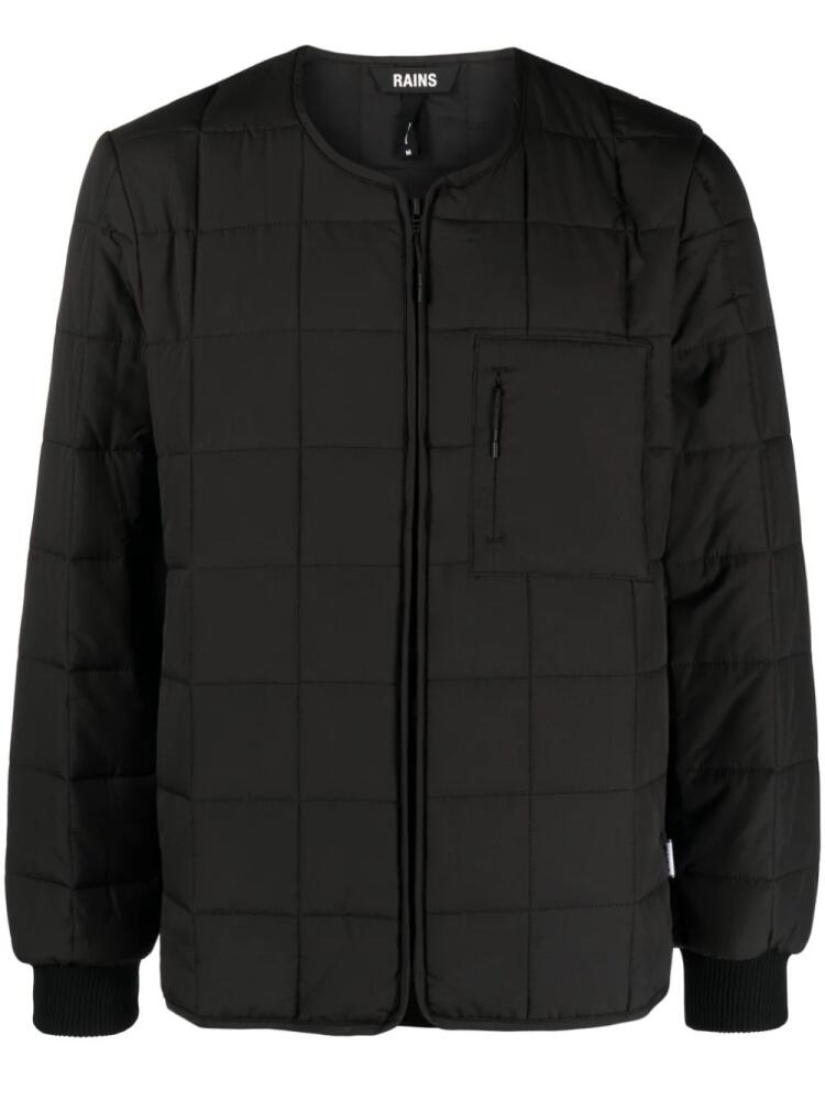 Rains quilted bomber jacket - Black Cover