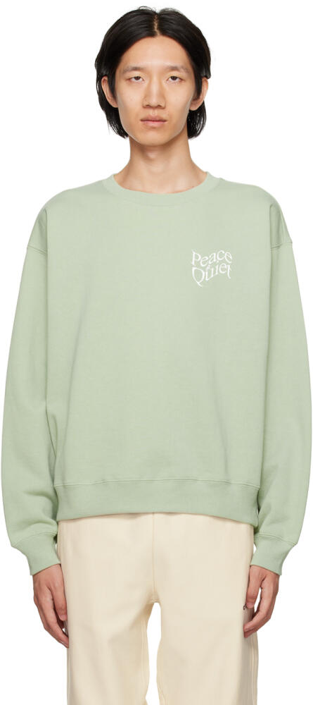 Museum of Peace & Quiet Green Warped Sweatshirt Cover