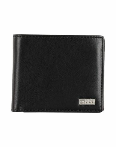 Diesel Man Wallet Black Cow leather, Zamak Cover