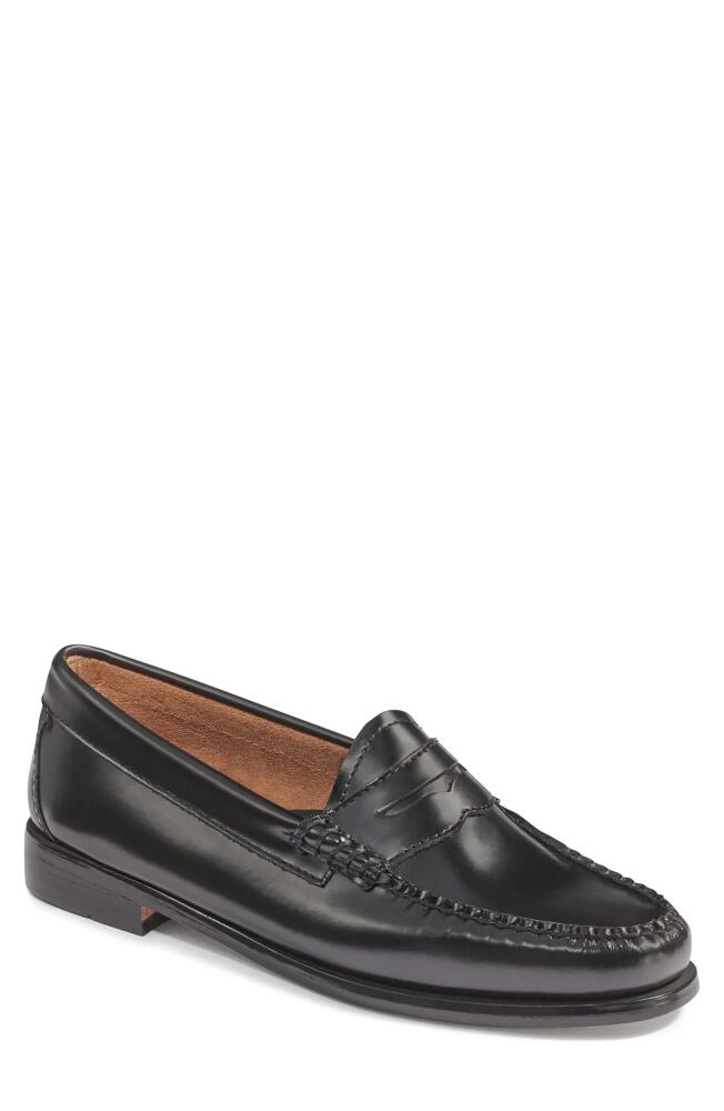 G. H.BASS Whitney Leather Loafer in Black Leather Cover