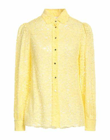 Diana Gallesi Woman Shirt Yellow Polyamide, Viscose, Cotton Cover