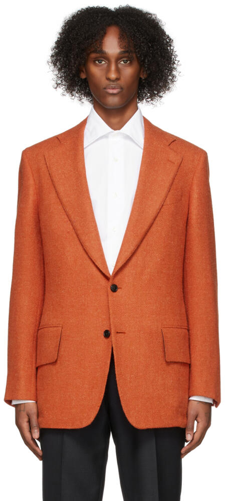 Factor's SSENSE Exclusive Orange Wool Blazer Cover