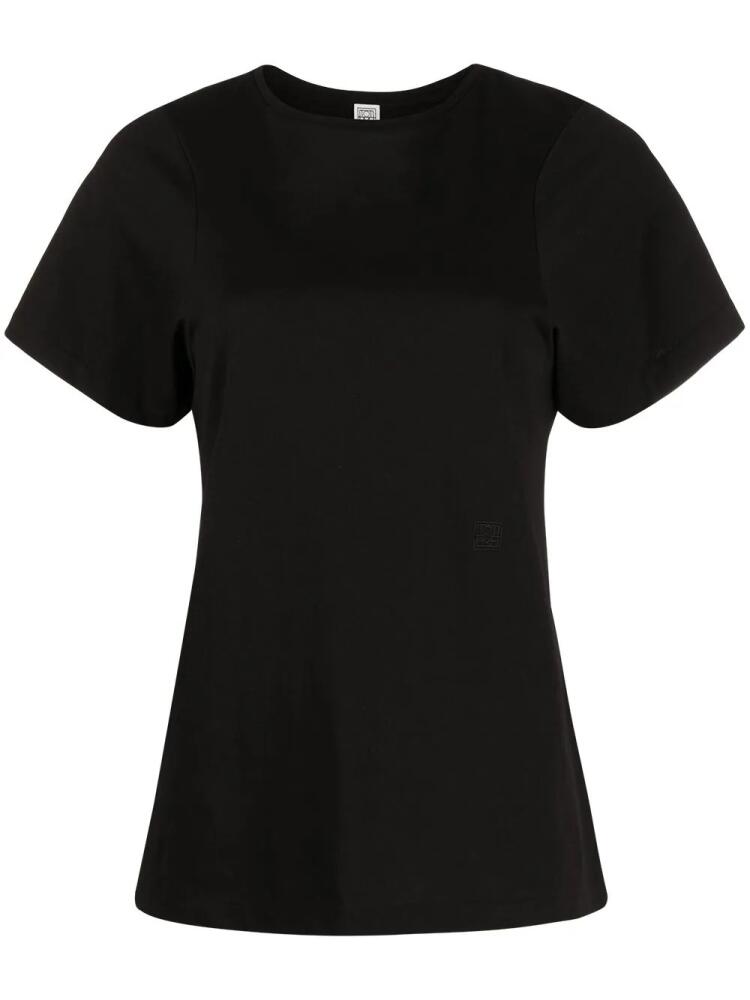 TOTEME short-sleeve cotton T-shirt - Black Cover