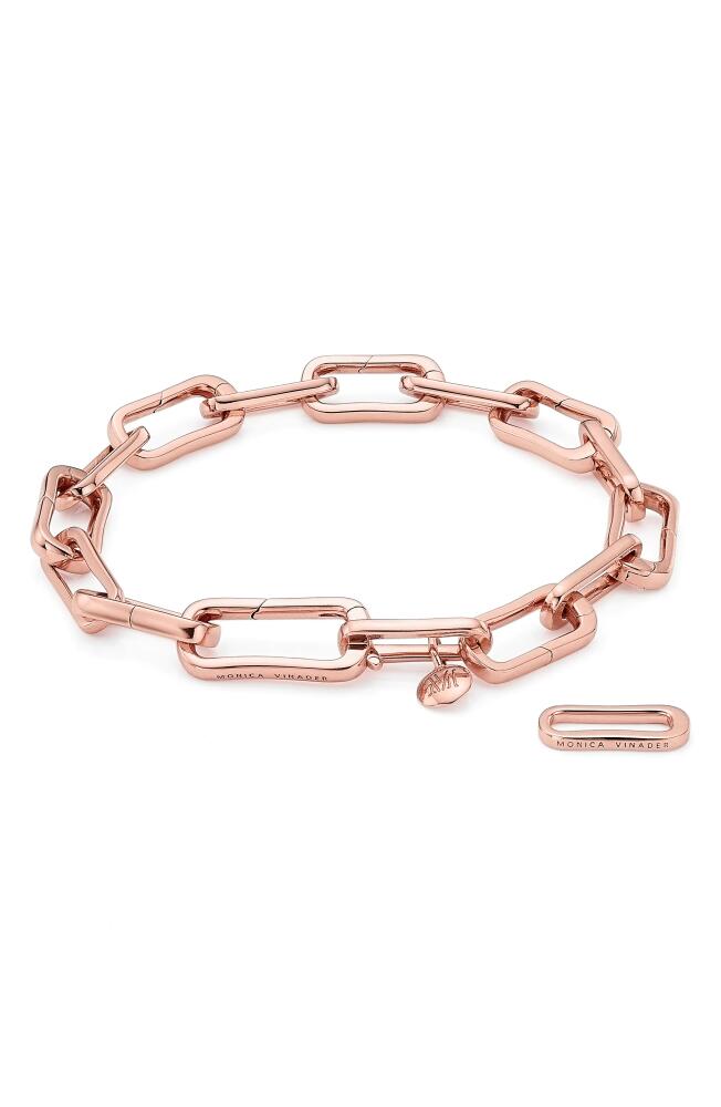 Monica Vinader Alta Capture Charm Bracelet in Rose Gold Cover