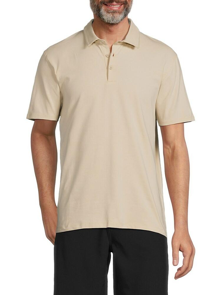 Kenneth Cole Men's Short Sleeve Polo - Tan Cover