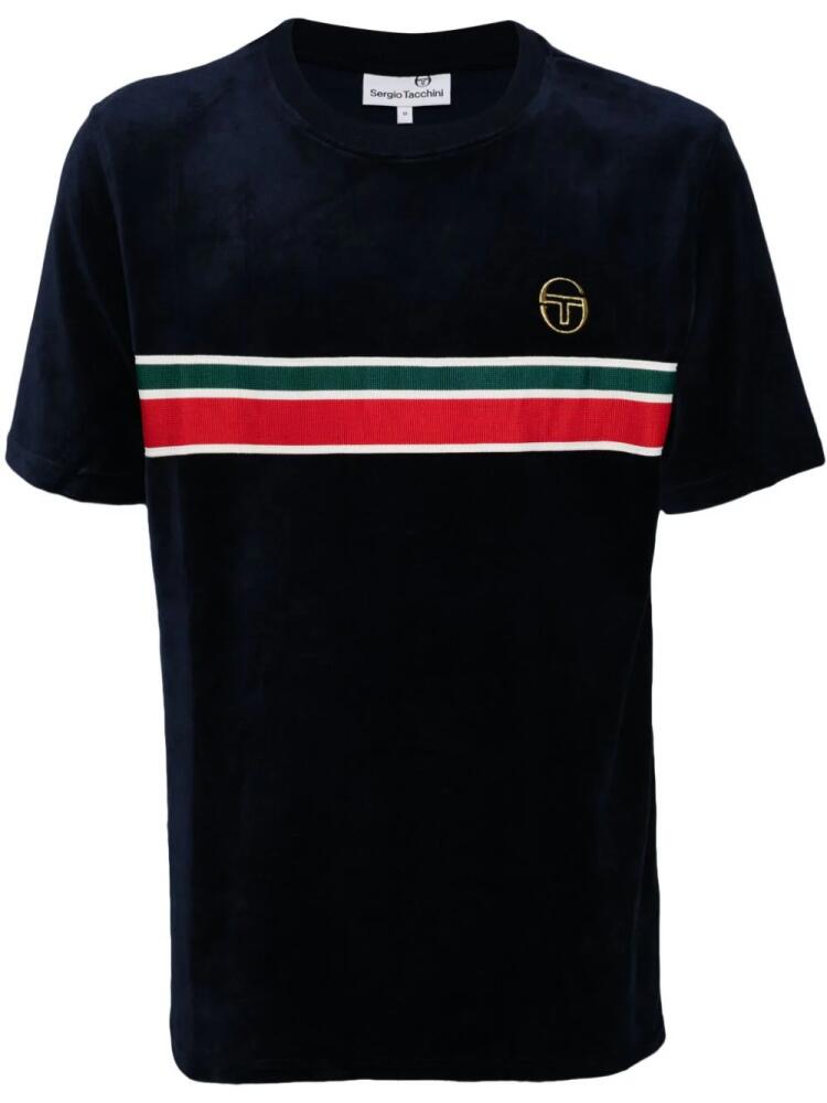 Sergio Tacchini logo embroidered short sleeves T-shirt - Blue Cover