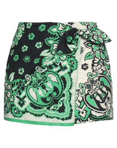 Red Valentino Woman Shorts & Bermuda Shorts Green Cotton Cover