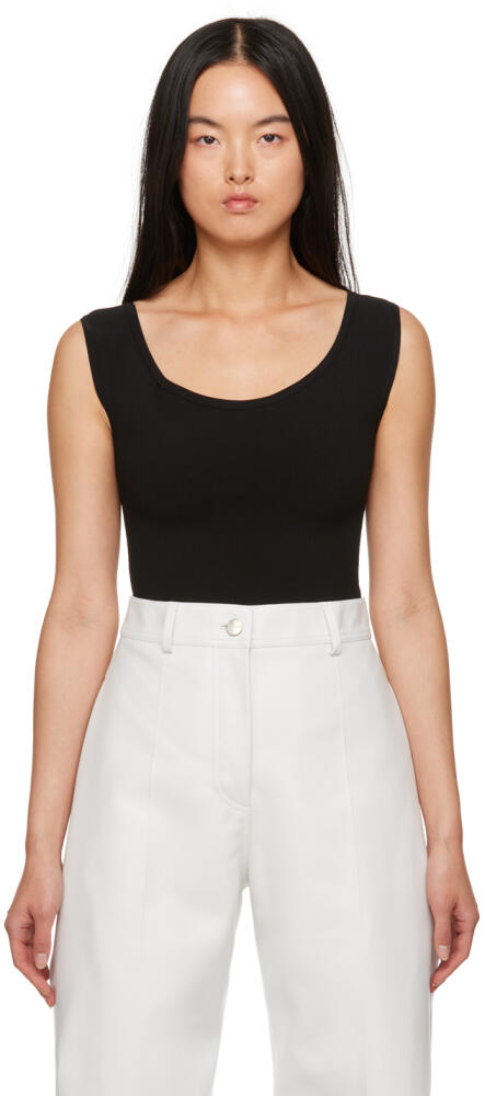 Ferragamo Black Off-The-Shoulder Bodysuit Cover