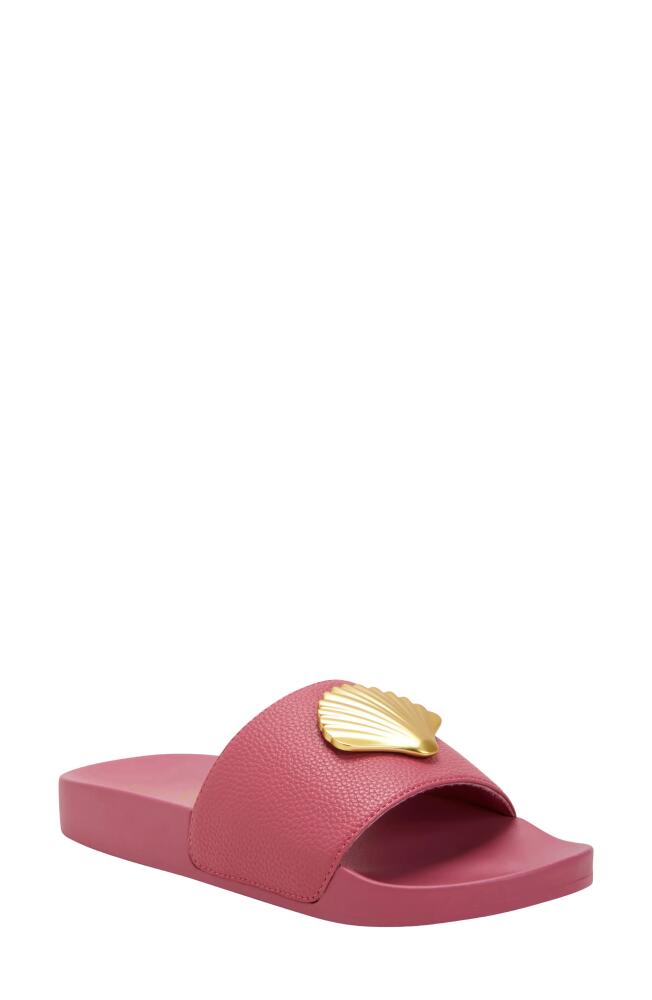 Katy Perry The Pool Shell Slide Sandal in Dark Pink Cover