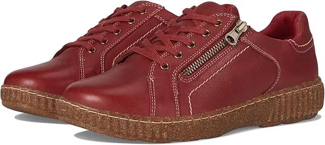 Clarks Caroline Janna (Red Leather) Women's Shoes Cover