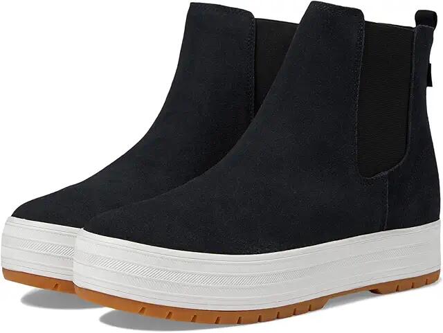 Keds The Platform Chelsea Lug (Black Suede) Women's Boots Cover