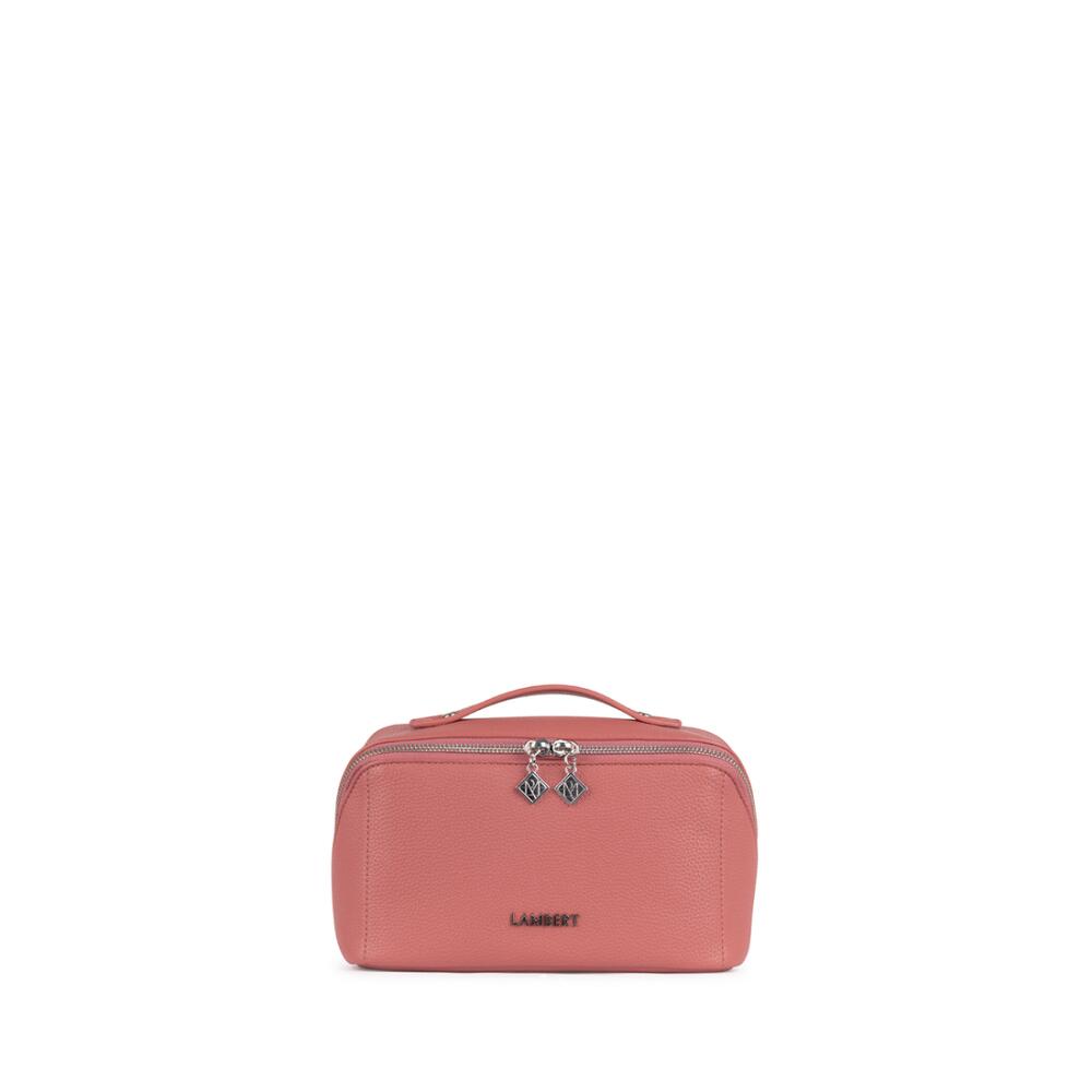 Lambert The Jolie - Vegan Leather Makeup Bag in Petal Cover