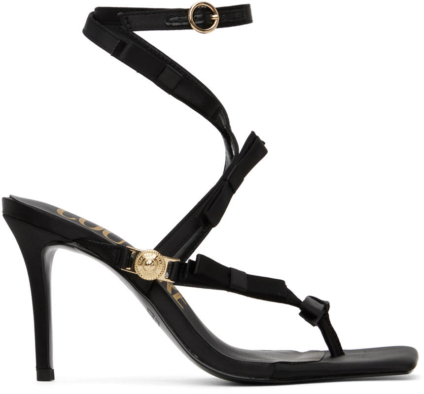 Versace Jeans Couture Black Emily Heeled Sandals Cover