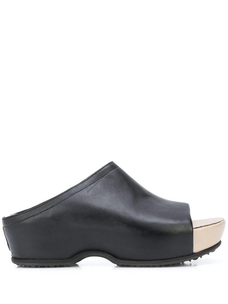 Rosetta Getty open-toe platoform clogs - Blue Cover