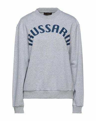 Trussardi Woman Sweatshirt Grey Cotton, Polyester Cover