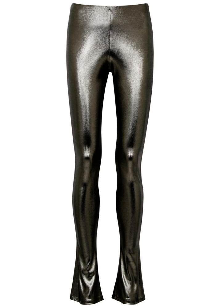 Blumarine Metallic Jersey Trousers - Silver Cover