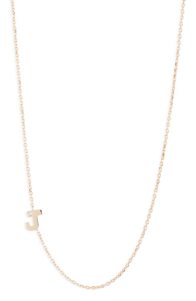 Anzie Diamond Initial Necklace in J Cover