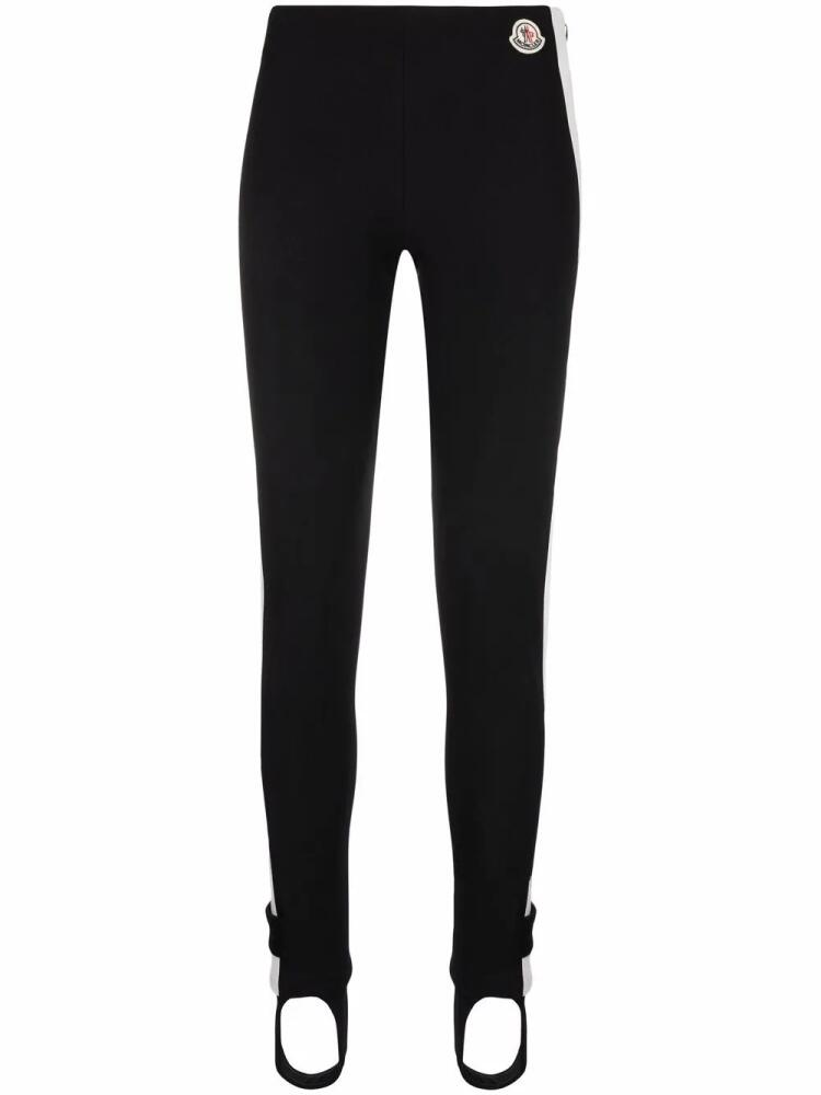 Moncler high-waist stirrup leggings - Black Cover