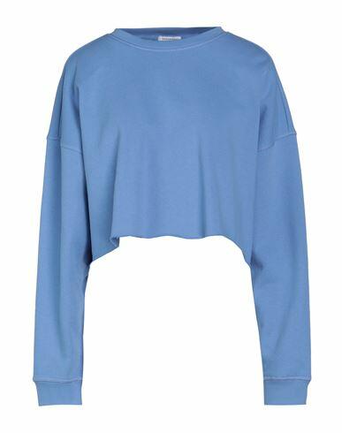 Weworewhat Woman Sweatshirt Pastel blue Cotton, Elastane Cover