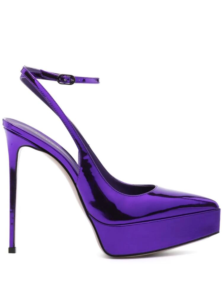 Le Silla Uma 140mm platform pumps - Purple Cover